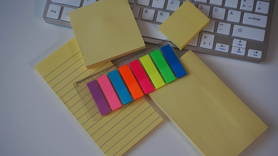 Different types of Post-it Notes